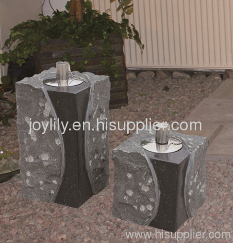 outdoor stone oil lamp