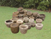 old garlic stone mortar