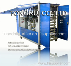 Double-stage Transformer Oil Purifier plant Insulation Oil Filtration machine with weather-proof cover