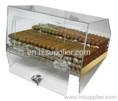Clear Custom Acrylic Cigar Display Box PMMA Display Box