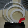 Clear Custom Fashion Plexiglass Award Pmma Trophy Acrylic Trophy