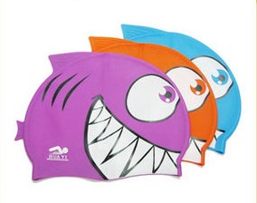 Animal Shape Stretch Silicone Swimming Hats