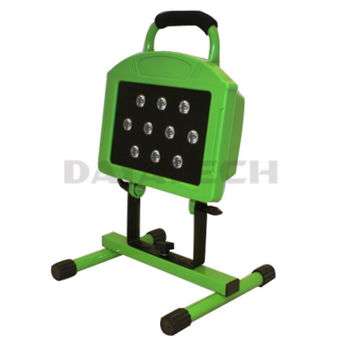 20W Rechargeable Portable 10 LEDs Work Light ABS Plastic USB output