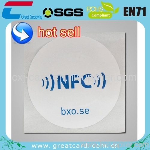 30mm Round NTAG203 Clear NFC Stickers