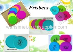 flodable silicone flying disc for pet playing