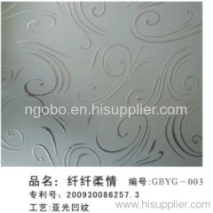 Acid etched glass GBYG-003