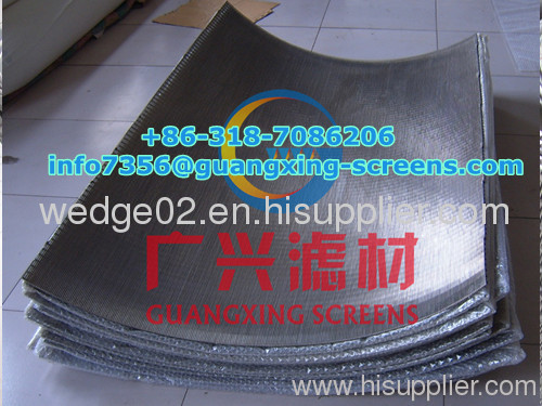 Seive bend screen flat panel screen