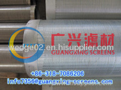 V-wire wrap stainless steel well screen tube