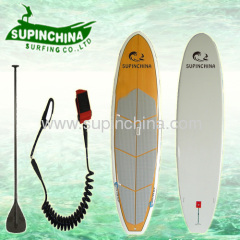 wooden color sup board