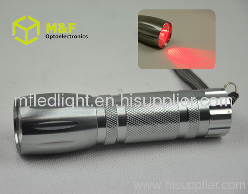 1w red led flashlight for warning