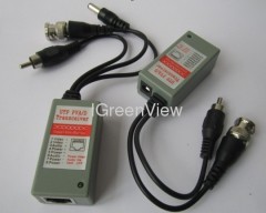 1 Channel Passive CCTV Camera UTP Video Balun With Audio