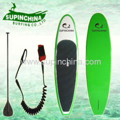 white and green sup paddle board