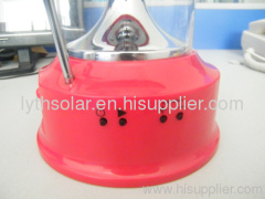 Solar camping lantern with radio mobile charger