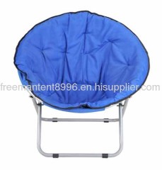 Blue Outdoor Furniture Travelling Folding Moon Beach Chair