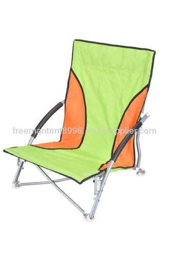 colorful folded beach chair
