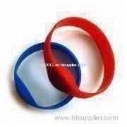 Silicone RFID Wristband Tag in Low/High/Ultra High Frequency, Suitable for High Humidity Environment