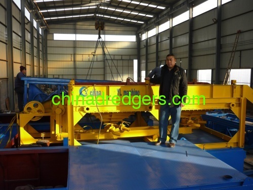 Benefication alluvial gold separating machine