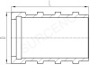 NO-skive Ferrule for SAE 100R7 Hose