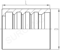 Skive Hydraulic Hose Ferrule for SAE 100R2A/EN 853 2ST Hose