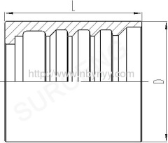 carbon steel hydraulic hose ferrule Skive Ferrule Sleeve