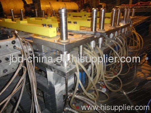 wood plastic board production line