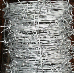 Galvanized barbed low carbon steel wire