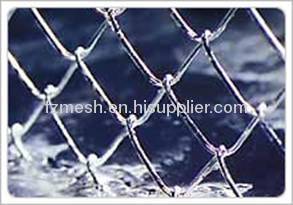 Galvanized chain link fence