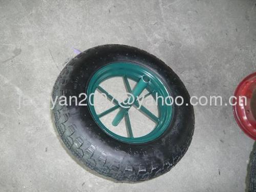 rubber wheel wheelbarrow handtruck