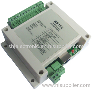 Ethernet 16channels 0-5V,0-10V,4-20mA,dry contact,10K NTC thermistor inputs,12-bit ADCs,Modbus/TCPIP&Modbus protocol