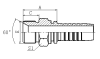 12611 BSP MALE 60° CONE SEAT hydraulic hose pipe fitting