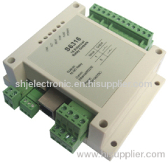 Ethernet 16 channels normal open relay output modbus tcpip