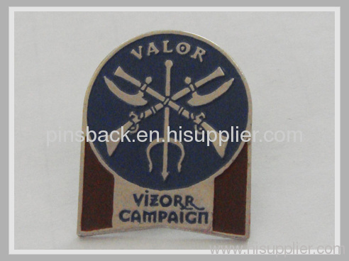 metal soft enamel pins with epoxy and gold plating 