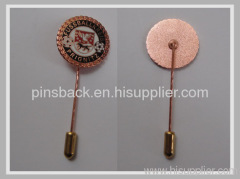 Metal Stick Pin with Cloisonne Colors