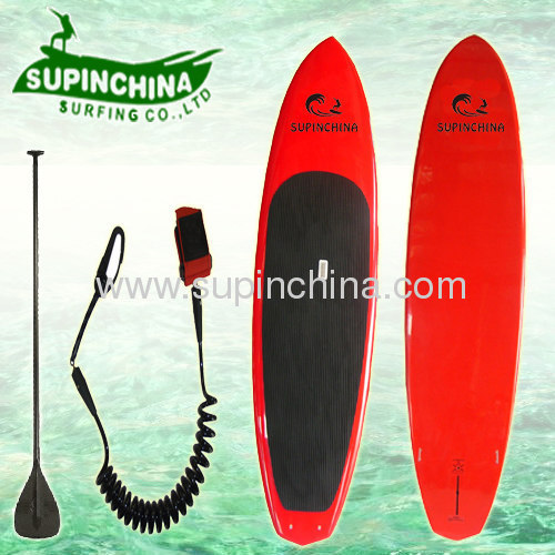 red epoxy resin wave paddle board