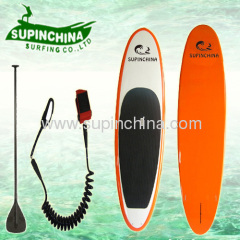 orange epoxy resin sup paddle board