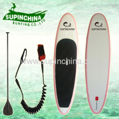 Lady sup paddle board