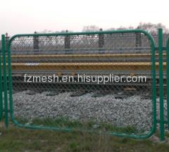 Railway wire mesh fence