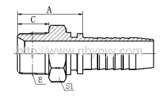 13011-SP BSPT MALE HYDRAULIC HOSE PIPE FITTING COUPLING