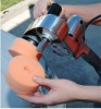 Electric automobile polisher with double Polishing disc