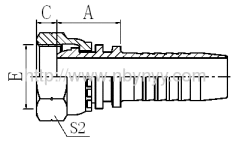 22111 BSP FEMALE MULTISEAL HYDRAULIC HOSE PIPE FITTING