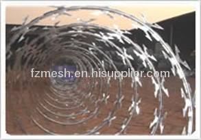 Galvanized or stainless steel razor barbed iron wire