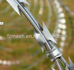 Galvanized or stainless steel razor barbed iron wire