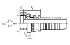 22611/22611-T/22611-W BSP FEMALE 60° CONE HYDRAULIC TUBE FITTING HOSE FITTING PIPE FITTING