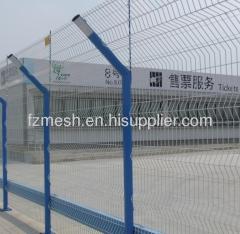 Plastic coated metal rainway railing