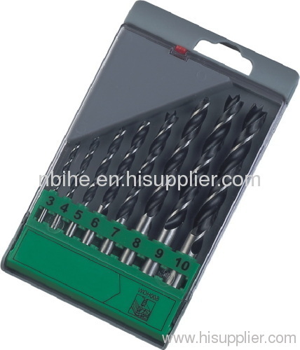 8pcs Brad wood working drill set