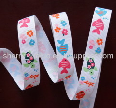 Printed grosgrain ribbon 22mm