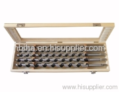 Wood working aguer drill bit aluminum case or wooden box or plastic tube packing