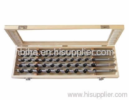 Wood working aguer drill bit aluminum case or wooden box or plastic tube packing