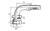 29692 90° JIS GAS FEMALE 60° CONE SEAT HYDRAULIC HOSE FITTING PIPE FITTING COUPLING