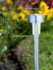Mini stainless steel solar garden light
